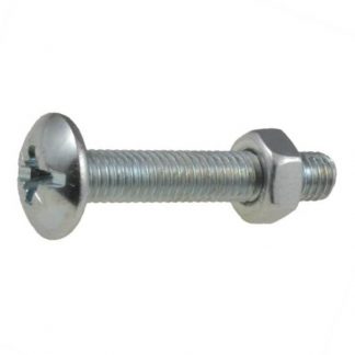 Metal threads - combination mushroom head bolts - with nuts photo