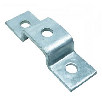 Angle brackets - U shape fittings - 3 holes - for 41x22mm channel - photo