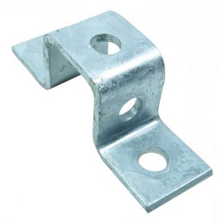 Angle brackets - U shape fittings - 5 holes - for 41x41mm channel - photo