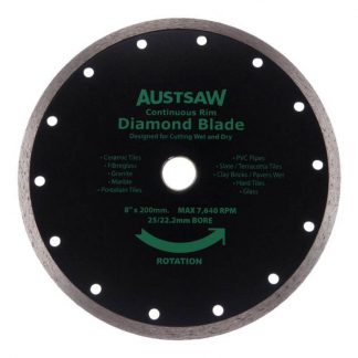 Austsaw diamond blades - continuous rim - 200mm photo