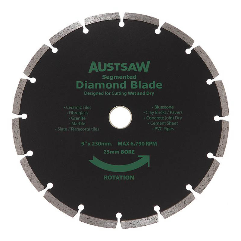 Austsaw diamond blades - segmented rim - photo