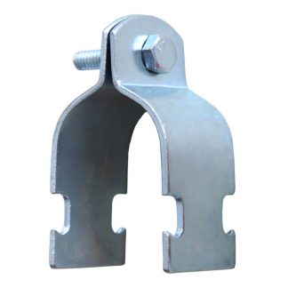 Channel clips - 2 piece clamps - for pipe - photo