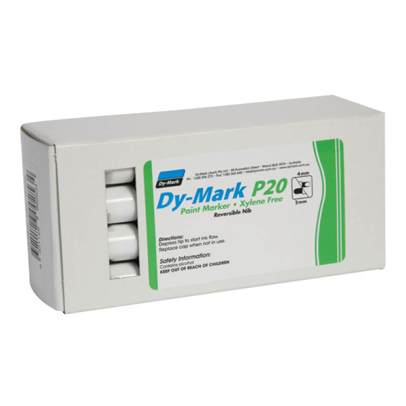 Dy-Mark P20 paint markers - bullet & chisel tip - pack - photo