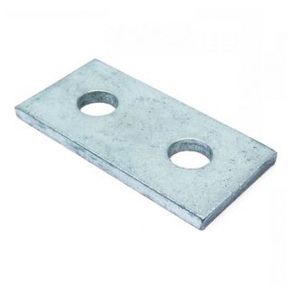Flat plates - straight fittings - 2 holes - photo