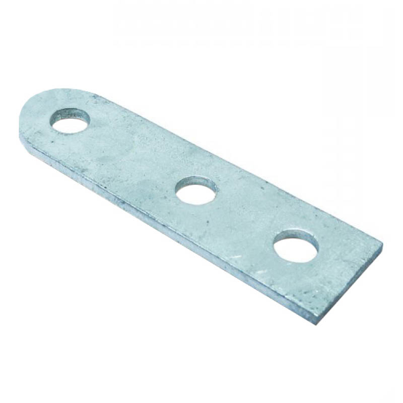 Flat plates - straight fittings - 3 holes & 1 rounded end - photo