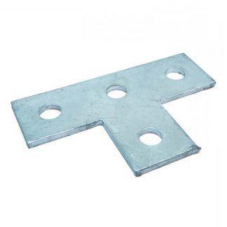 Flat plates - T shape fittings - 4 holes - photo