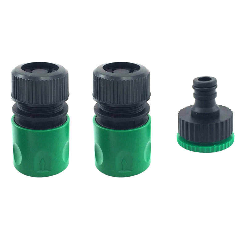 Garden Pride hose connector set - 3 piece - for garden hoses - photo