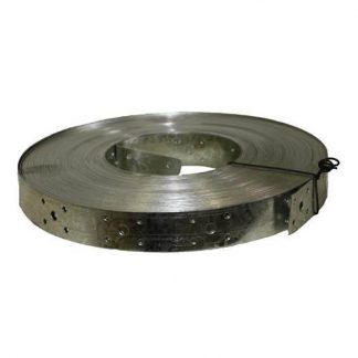 Hoop iron strapping roll - punched - photo