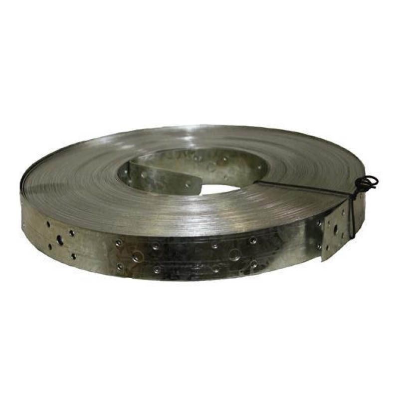 Hoop iron strapping roll - punched - photo