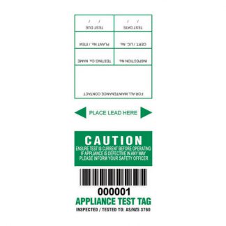Lumex MM&S appliance test tags - NSW - photo