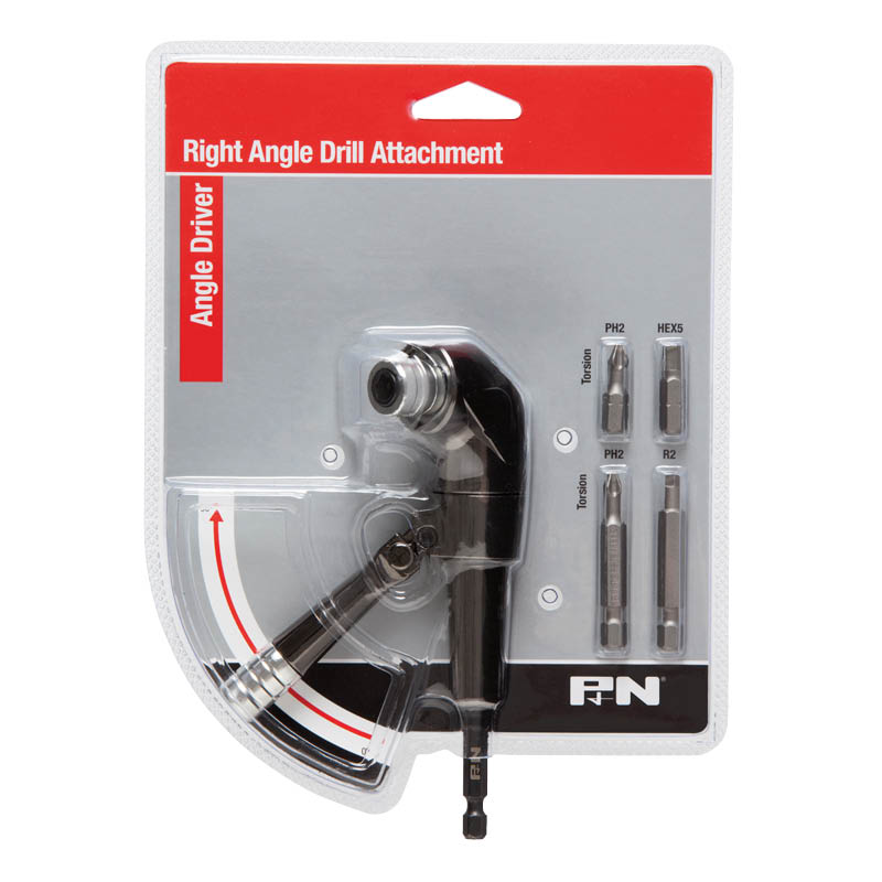 P&N right angle drill attachment - with insert bits - pack - photo