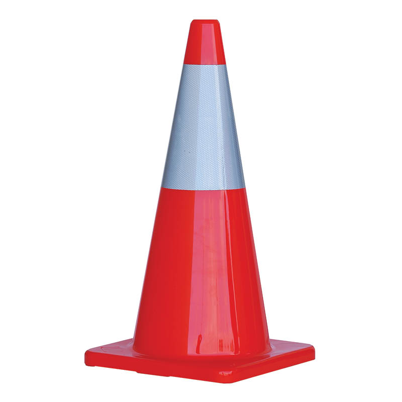 ProChoice high visibility traffic cones - with reflective strip - photo