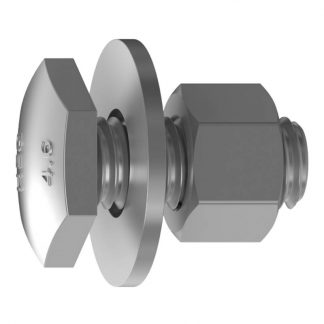 Purlin bolts - hex fascia head - with nuts & washers - assembly - photo