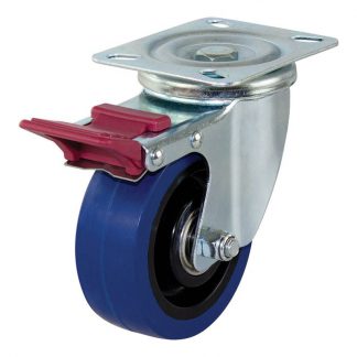 Richmond plate castors - 150kg load capacity - swivel with brake - photo
