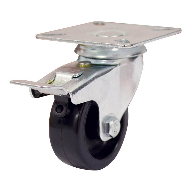 Richmond plate castors - 30kg load capacity - swivel with brake - photo