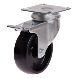 Richmond plate castors - 50kg load capacity - swivel with brake - photo