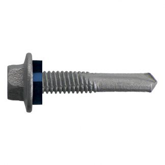 Self drilling screws for metal - hex head - with seal - extended drill point - photo