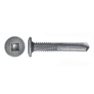Self drilling screws for metal - square drive wafer head - extended drill point - photo