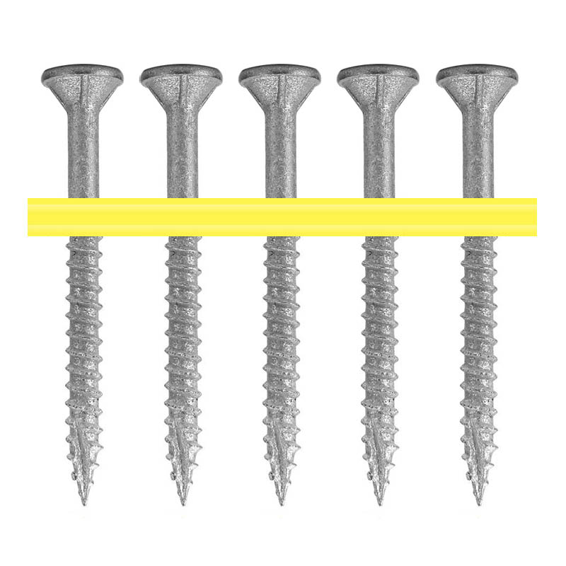 Quik Drive cement to timber screws - square drive countersunk head - type 17 point - collated - photo