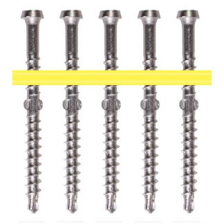Quik Drive hard to softwood screws - square drive compact head - wing shaft drill point - collated - photo