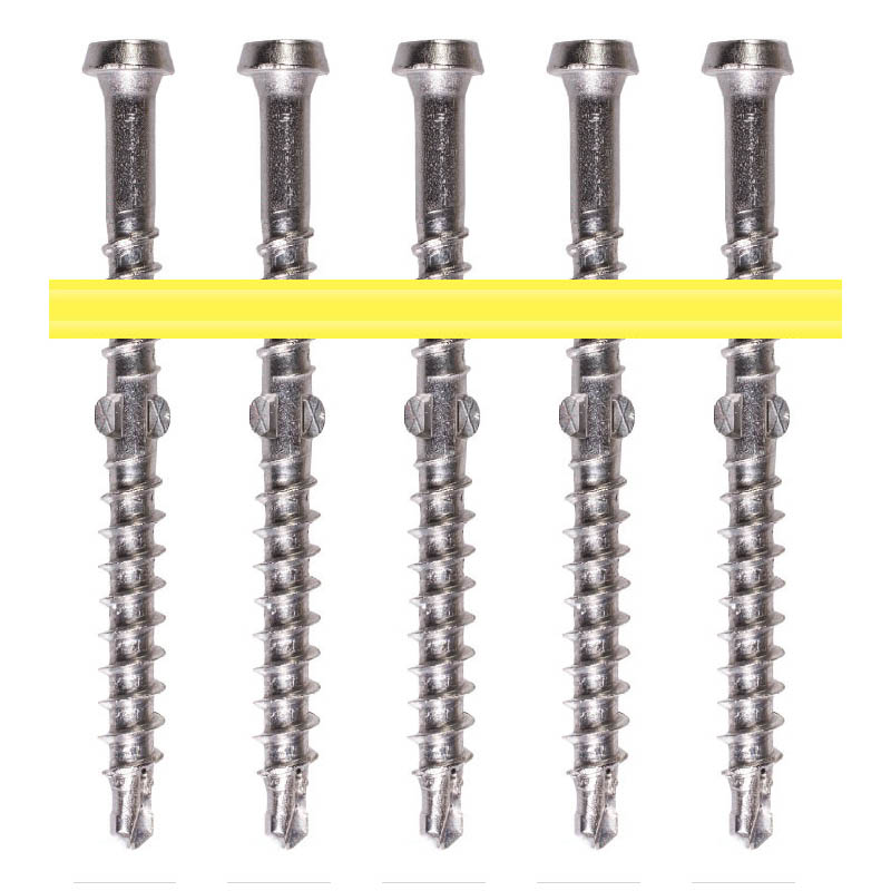 Quik Drive hard to softwood screws - square drive compact head - wing shaft drill point - collated - photo