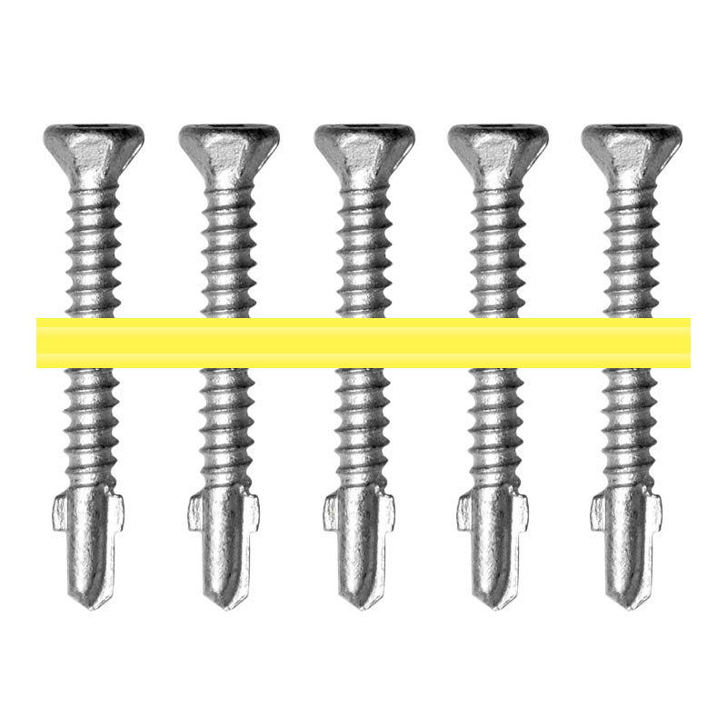 Quik Drive timber to steel screws - square drive countersunk head - wing drill point - collated - photo