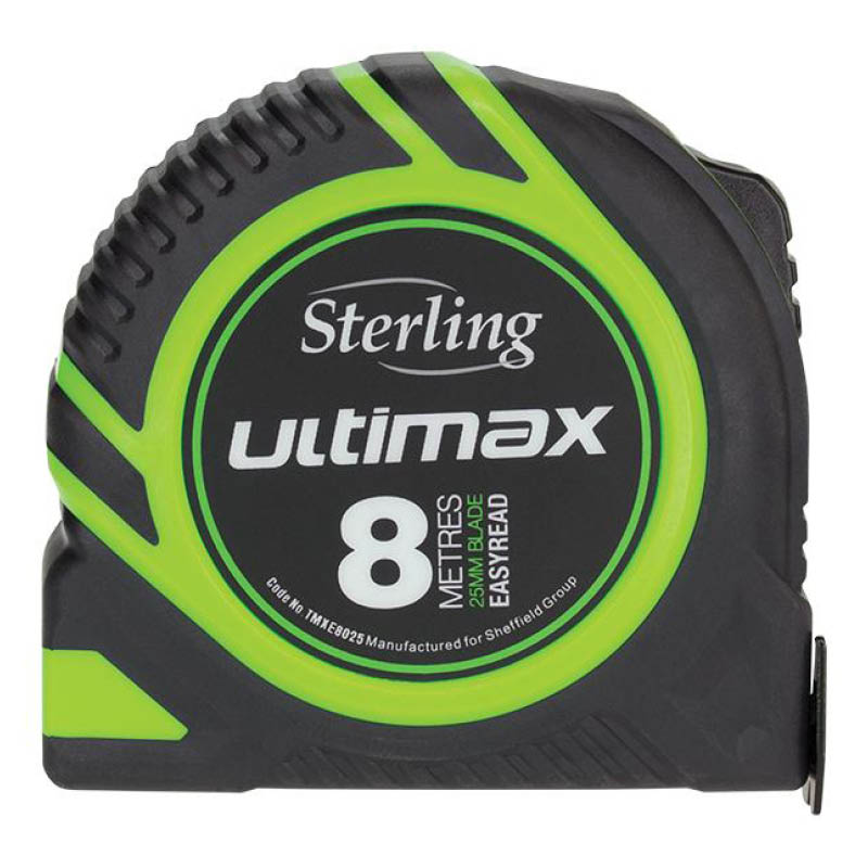 Sterling Ultimax tape measure - easy read - 8m - photo