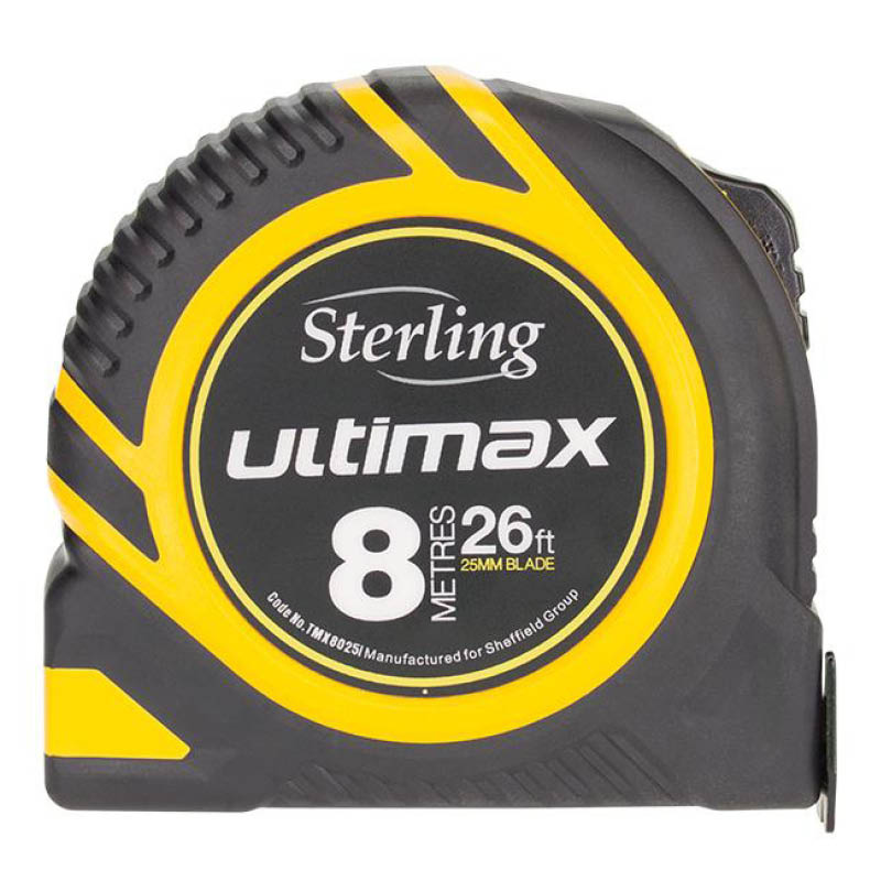 Sterling Ultimax tape measure - metric & imperial - 8m - photo