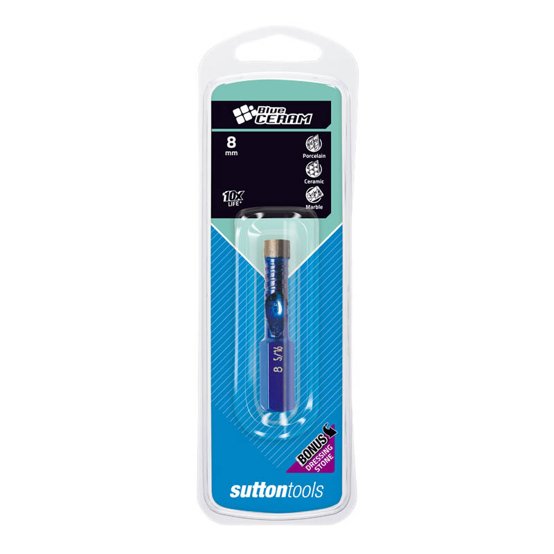 Sutton Tools Blue Ceram diamond core drill bits - for tiles & stone - pack - photo