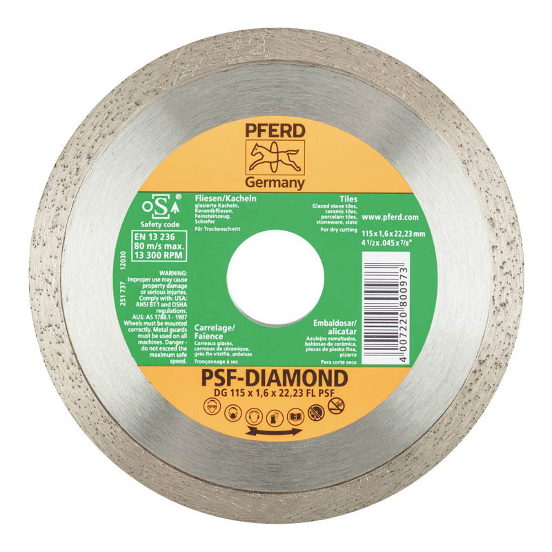 PFERD diamond cut-off blades - continuous rim photo