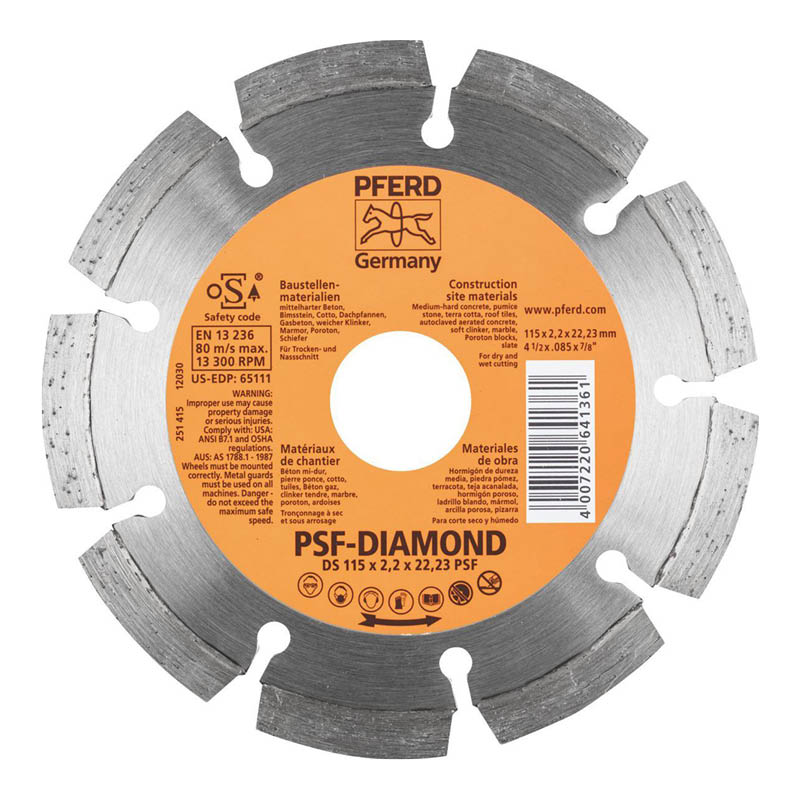 PFERD diamond cut-off blades - segmented rim photo
