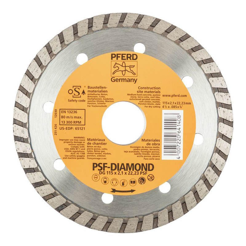 PFERD diamond cut-off blades - turbo rim photo
