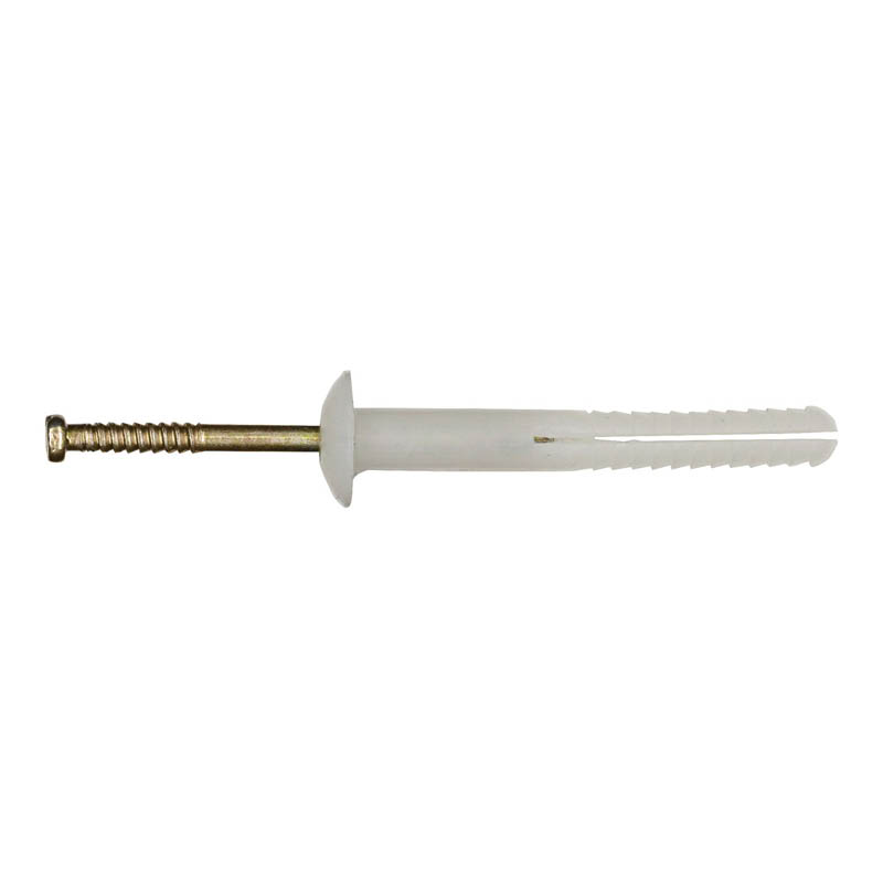 Powers nail-in anchors - mushroom head - nylon w metal pin photo