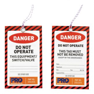 ProChoice danger do not operate tags photo
