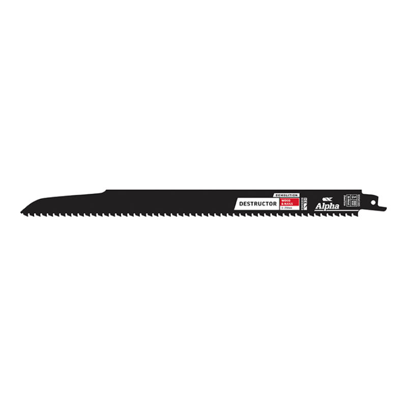 Alpha Destructor Demolition reciprocating saw blades - for timber - 25 PACK photo
