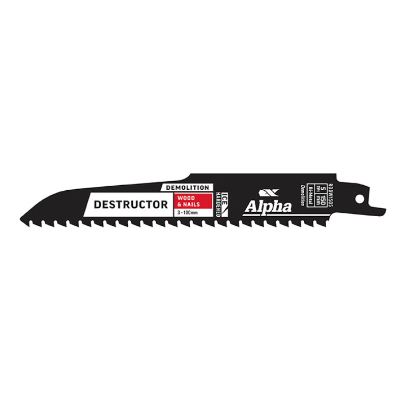 Alpha Destructor Demolition reciprocating saw blades - for timber photo