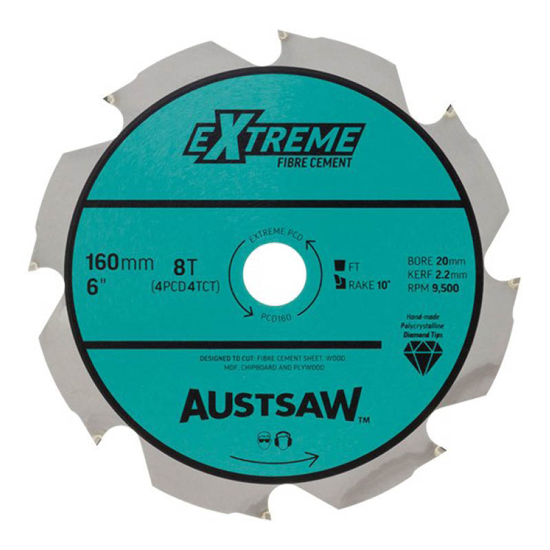 Austsaw circular saw blades - PCD tooth - for fibre cement photo