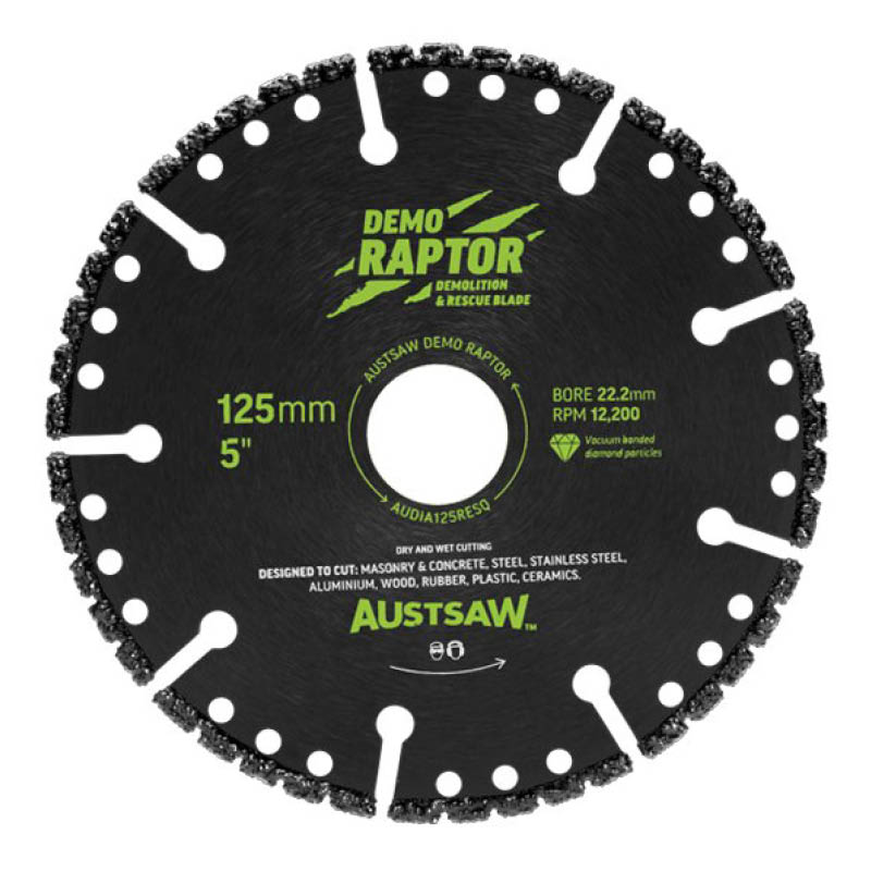 Austsaw diamond blades - bonded diamond rim - for demolition photo