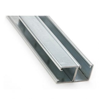 Channel - unslotted - 41 x 82mm - back to side photo