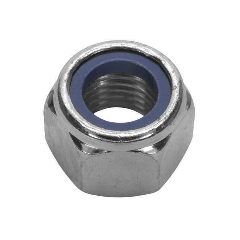 Hex nuts - with nyloc nylon insert - UNC imperial photo