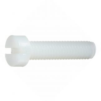 Set screws - cheese head - slotted - fully threaded bolts - nylon photo