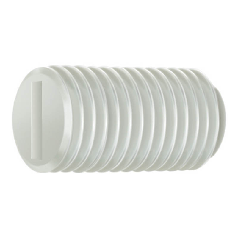 Socket grub screws - slotted - nylon photo