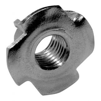 Tee nuts - 4 prong - for timber - UNC imperial - front photo