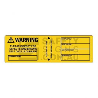 Warning tags photo
