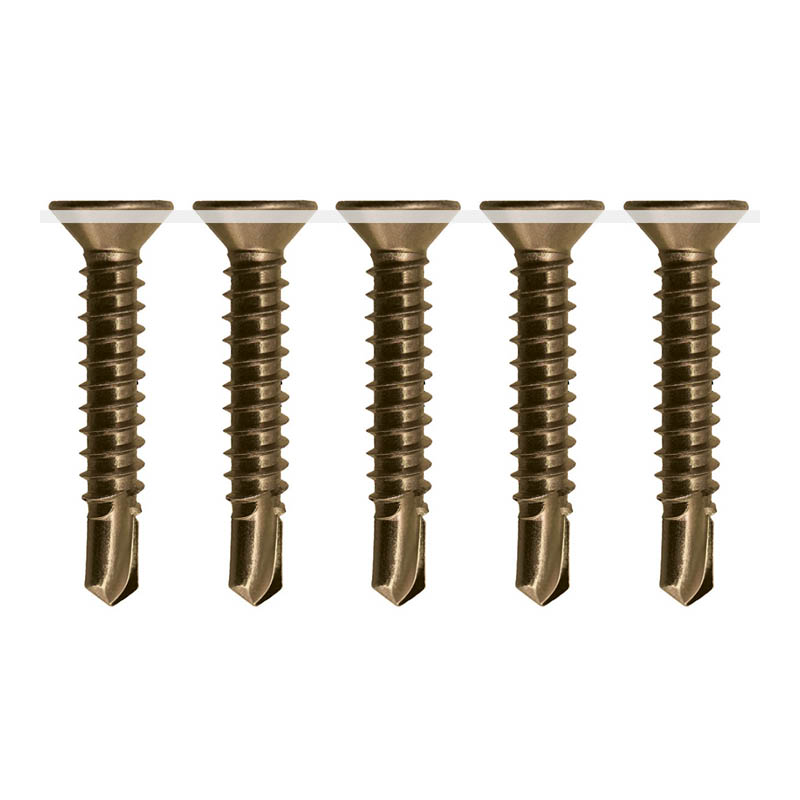 Fibre cement screws - phillips countersunk head - drill point - collated photo