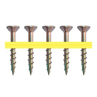 Flooring screws - square drive countersunk head - type 17 - collated photo
