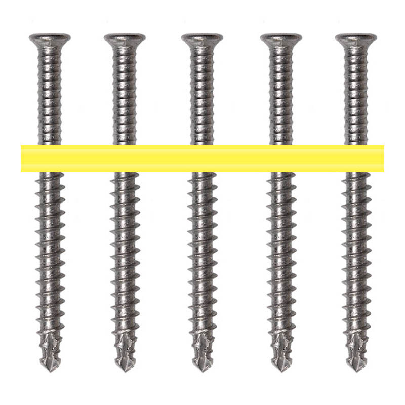 Quik Drive hardwood screws - square drive countersunk head - drill point - collated photo