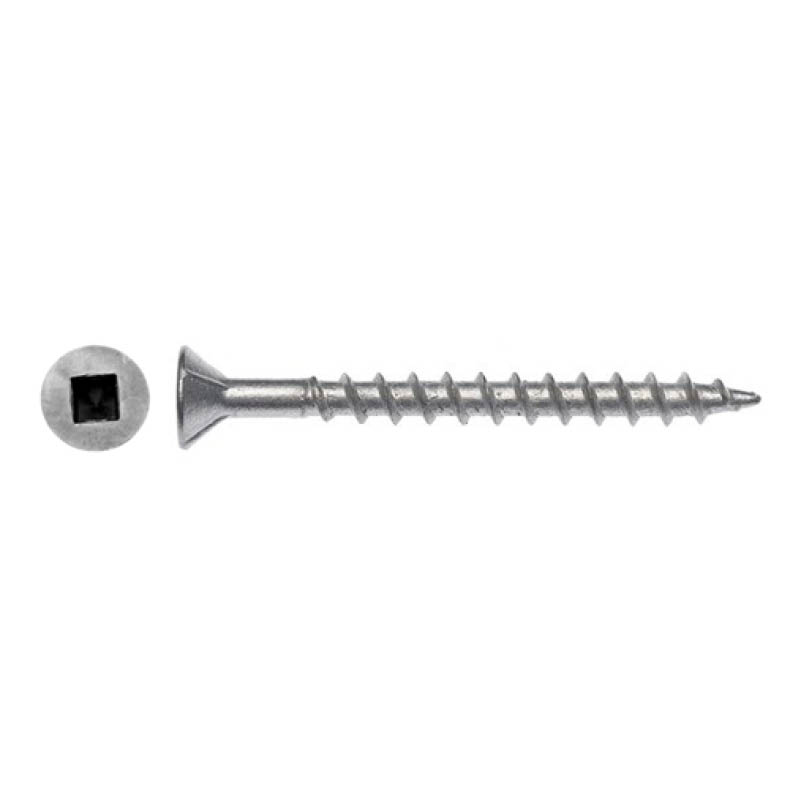 Timber screws - square drive countersunk head - needle point photo