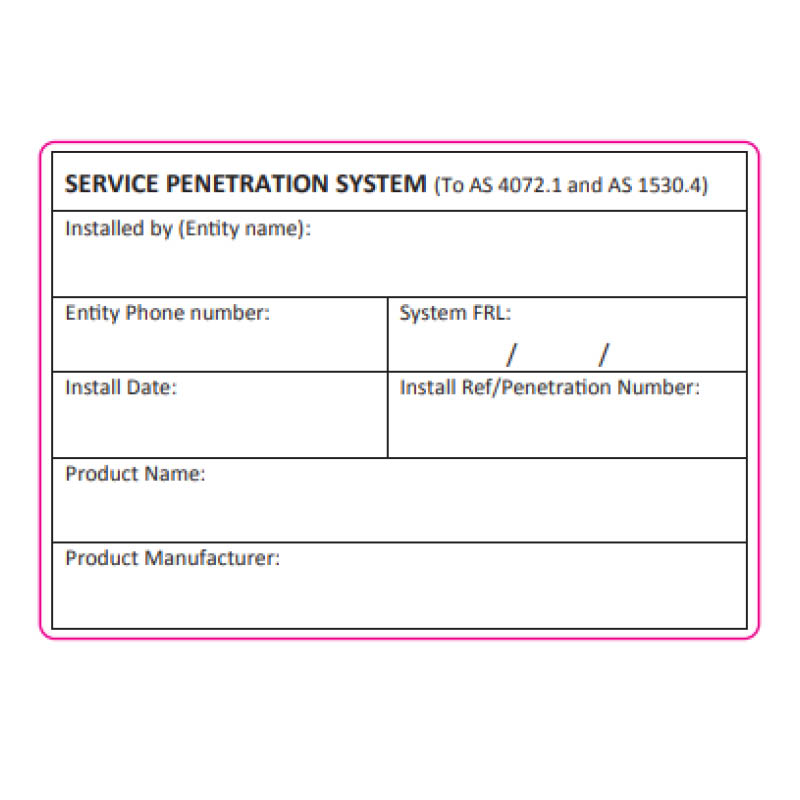 Snap fire collar service labels photo