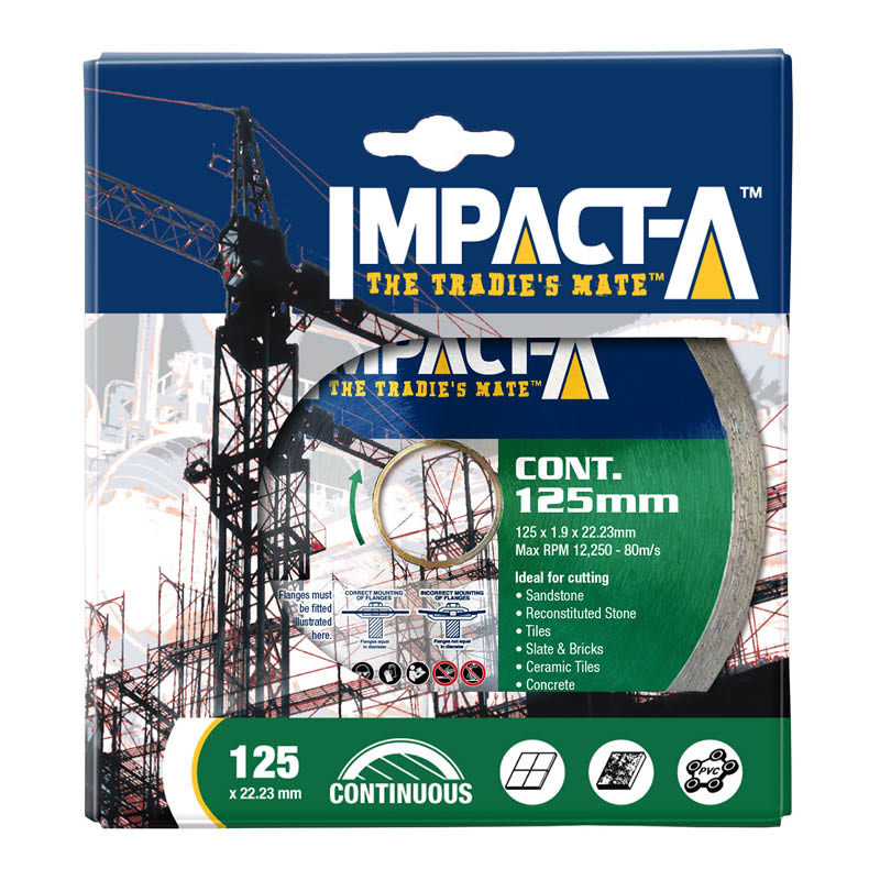 Impact-A diamond blades - continuous rim - packaging photo
